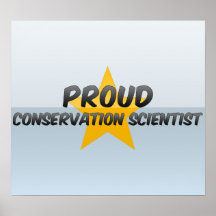 Stolzer Erhaltungs-Wissenschaftler Plakatdruck