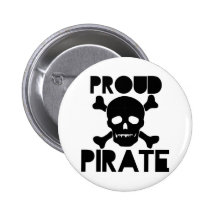 Stolzer Pirat Anstecknadelbuttons