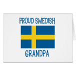 Stolzer schwedischer Großvater Grußkarte