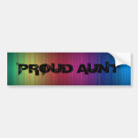 Stolzer Tantenregenbogen-Autoaufkleber