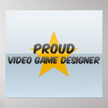 Stolzer Videospiel-Designer Posterdrucke
