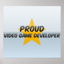 Stolzer Videospiel-Entwickler Posterdruck