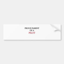 Stolzes Elternteil eines PILOTEN Auto Sticker