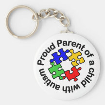 Stolzes Elternteil-Kind w/autism Keychain Schlüsselanhänger