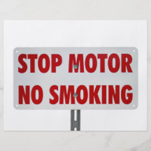 Stoppen Sie den Nichtraucher Motor Flyerbedruckung