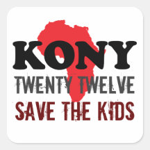 Stoppen Sie Kony 2012 Aufkleber