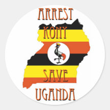 Stoppen Sie Kony 2012 Runder Sticker