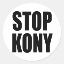 Stoppen Sie Kony Aufkleber