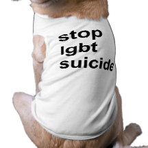 stoppen Sie lgbt Selbstmord Hundetshirt