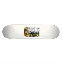 stoppen Sie nicht Musik beeinflußtes Schmutzbild Individuelle Skateboards