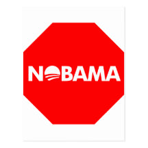 STOPPEN SIE OBAMA POSTKARTE