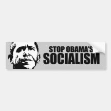 STOPPEN SIE OBAMA-SOZIALISMUS AUTOSTICKER