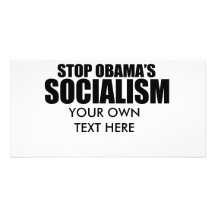 STOPPEN SIE OBAMA-SOZIALISMUS INDIVIDUELLE PHOTO KARTE
