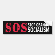 Stoppen Sie Obamas Sozialismus - PAS Auto Aufkleber