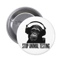 stoppen Sie Tierversuche Button