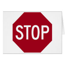 Stoppschild Karten