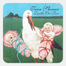 STORCH-DOPPELBaby-DUSCHE Sticker