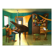 Stören des Pianisten Foto