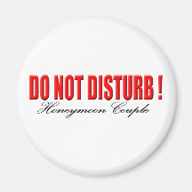 Stören Sie nicht Flitterwochen-Paar-Magneten