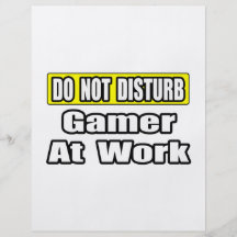 Stören Sie… Spiel nicht bei der Arbeit Flyer Druck