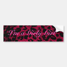 StoßSticker~ bin ich ein Girly Mädchen Auto Aufkleber