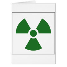 Strahlungs-Klee-Zeichen-Symbol-Warnzeichen-Symbol Karte