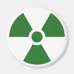 Strahlungs-Klee-Zeichen-Symbol-Warnzeichen-Symbol Magnete