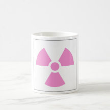 Strahlungs-Klee-Zeichen-Symbol-Warnzeichen-Symbol Kaffeetasse