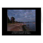 Strand an der Dämmerung und an Bergamin Zitat Karte