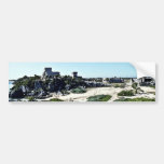 Strand-Ansicht von Mayaruinen, Tulum Auto Aufkleber