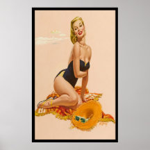Strand-Baby Plakat