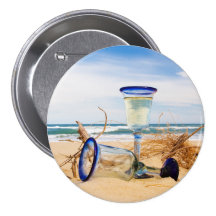 Strand, der KnopfPin träumt Buttons