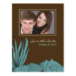 Strand-Hochzeits-Save the Date Foto-Postkarte