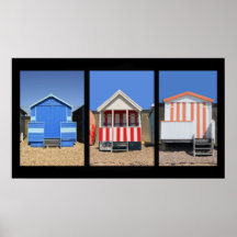 Strand-Hütten Posterdrucke
