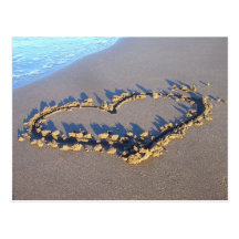 Strand-Liebe Postkarte