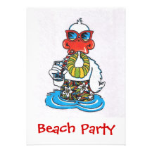 Strand-Party Einladung