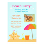 Strand-Party-Geburtstags-Einladung