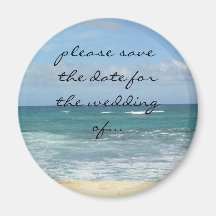 Strand Save the Date Magnete