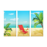 Strandparadiesflucht Leinwand-Druck Gespannte Galeriedrucke