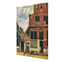 Straße Johannes Vermeers in Delft (circa 1660) Gespannter Galeriedruck