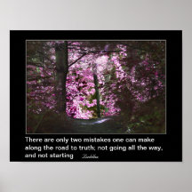 Straße zum Wahrheits-inspirierend Plakat