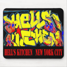 Straßen-Graffiti der Hölle der Küchen-NYC Mousepad