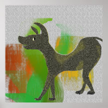 Straßen-Hund Plakatdrucke