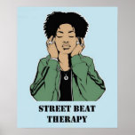 Straßen-Schlag Threrapy Plakat