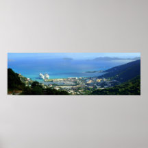 Straßen-Stadt, Tortola, BVI Plakate