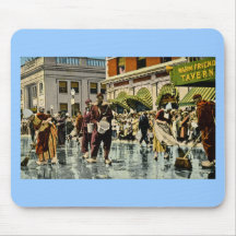 Straßen-Wäscher zur Tulpe-Zeit Holland, Michigan Mousepads