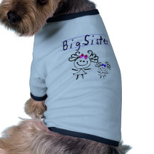 Strichmännchen der großen Schwester Hunde T Shirt