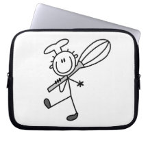 Strichmännchen-Koch mit wischen Computer Sleeve Schutzhüllen
