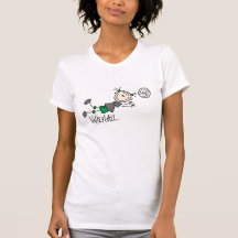 Strichmännchen-Mädchen-Volleyball-T-Shirts und Ges