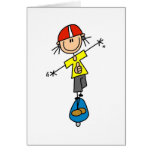 StrichmännchenSkateboarder Grußkarten